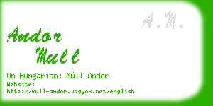 andor mull business card